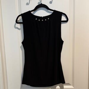 White House Black Market Elegant Black Sleeveless Top